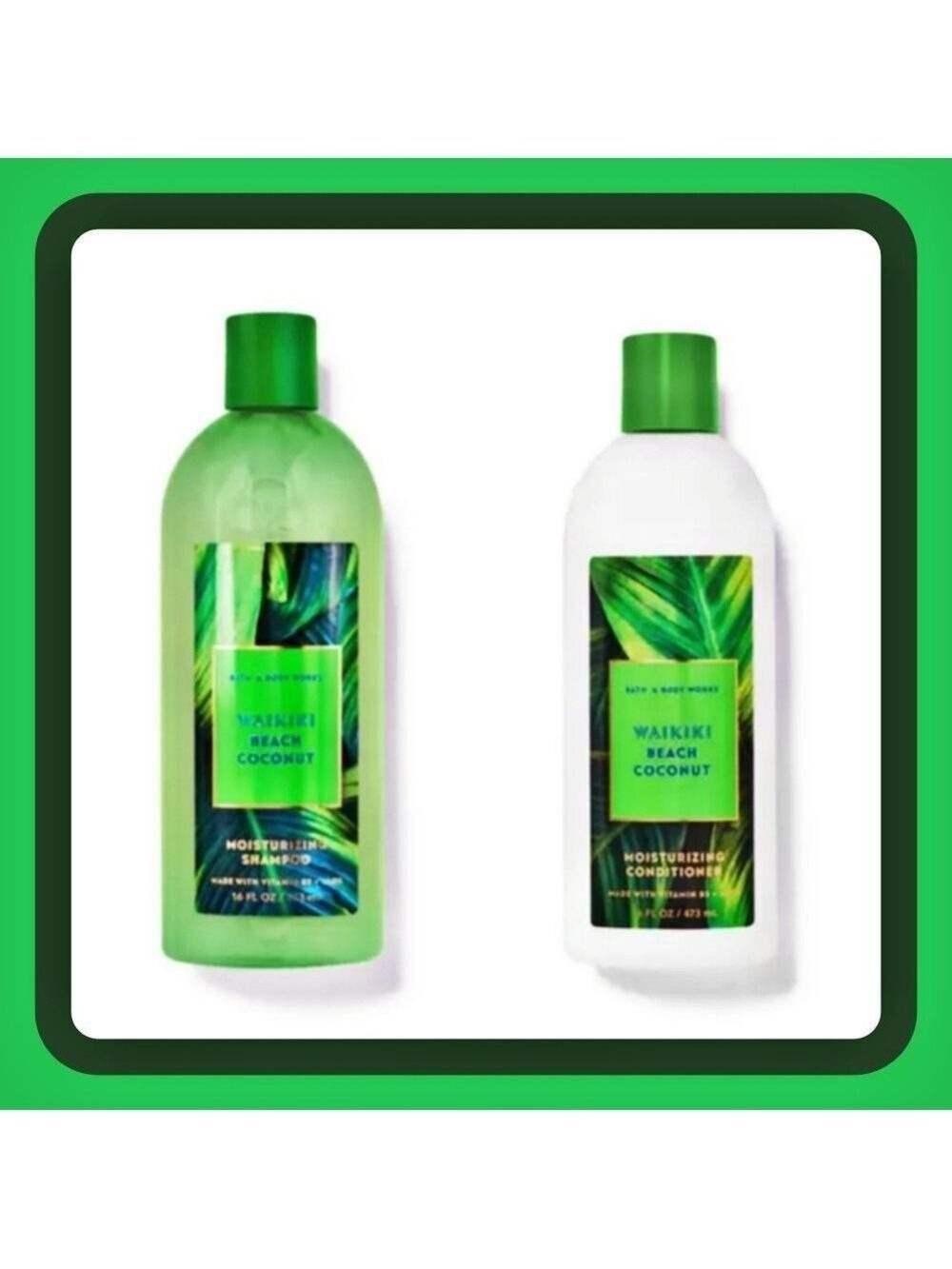 WAIKIKI BEACH COCONUT SHAMPOO & CONDITIONER BY BATH AND BODY WORKS